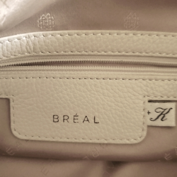 Breal cream pebble leather backpack bag main image 7